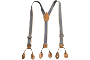 Vintage Buttons Suspenders Stylish Unisex Suspenders Heavy Type Suspenders For Trendy Individuals
