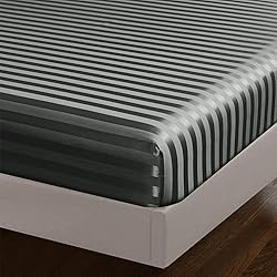 AiMay 6 Piece Satin Italian Style Bed Sheet Set