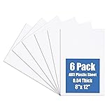 Kinlink White ABS Plastic Sheet 8" x 12"x
