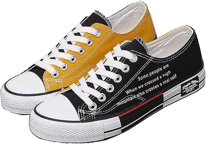 Amazon スニーカー おしゃれ メンズ レディース 黒 ローカット カジュアルシューズ カジュアルスニーカー キャンバススニーカー ノーブランド品 スニーカー