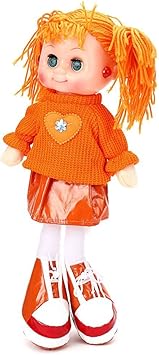 Jiada Cute Doll with Light and Music - (Orange)
