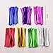 Hotop 200 Pieces 10 by 6 Inches Clear Cellophane Treat Bags Flat Candy Bags with 210 Pieces 7 Colors Twist Ties for Bakery, Cookie Candy and Dessert