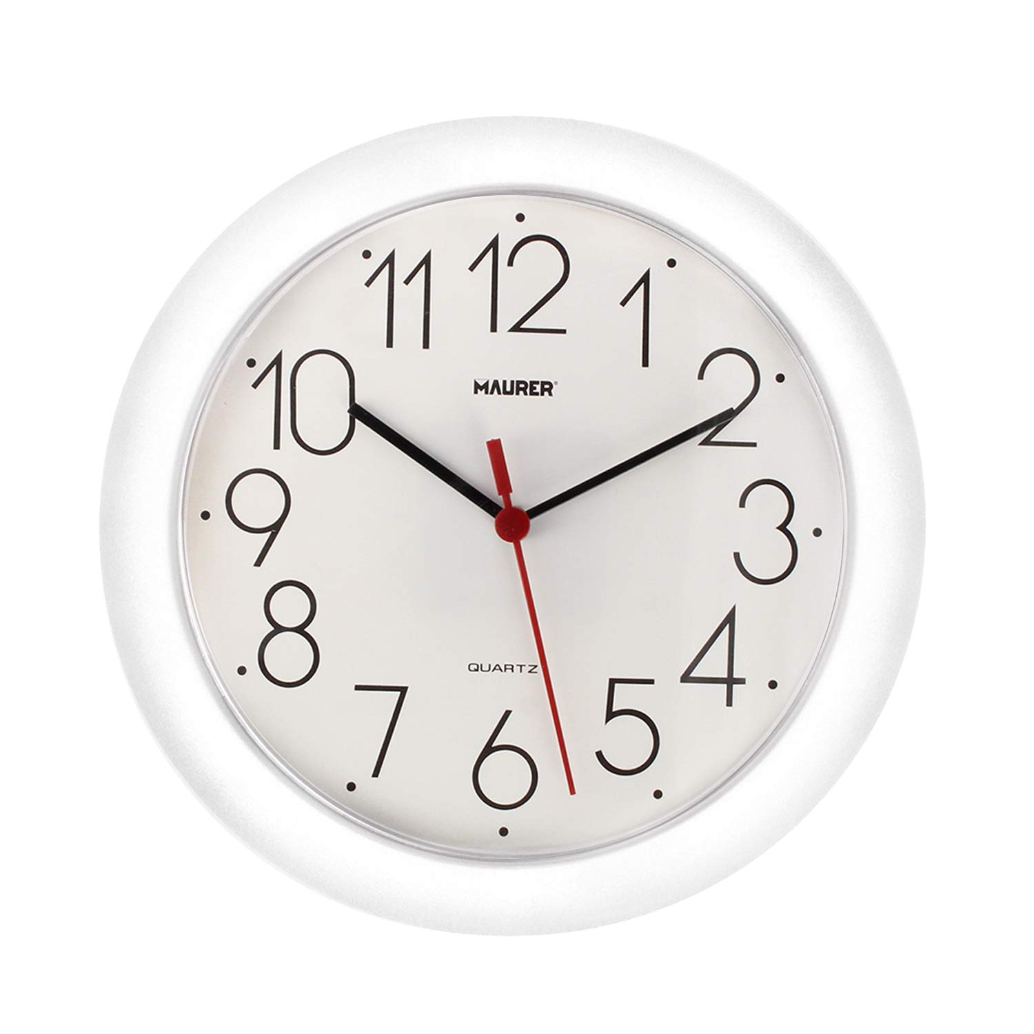 MAURER 5152005 Wall Clock Ø 25 cm. White, Multicoloured, Extra Large