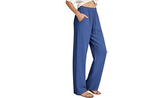 Summer Pants for Women 2026 Lightweight High Waisted Pants for Hiking Golf Quick Dry Loose Sweatpants with Pockets