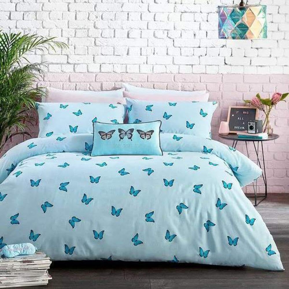 Skinnydip Blue Butterfly Duvet Cover Set King