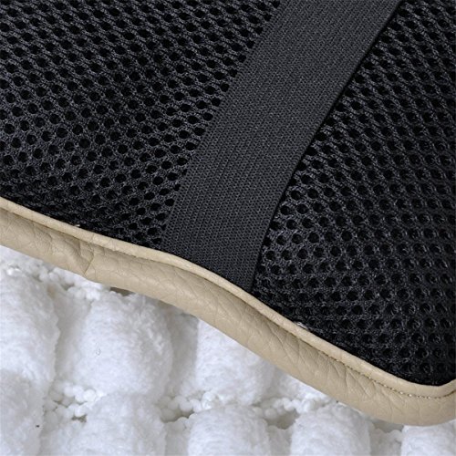 GAMPRO Luxury PU Soft Leather Car Center Console Cushion(11x 8.6 inches) Vehicle Seat Cushions Armrest Pillow Pad for Car Motor Auto Vehicle, Raises Your Center Console.(Beige) - Thumbnail 6