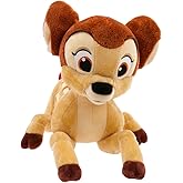 Disney Store Official Bambi Medium Soft Toy for Kids - Cuddly Character with Fuzzy Texture, Embroidered Details, &amp; Satin Butterfly - Disney Plushy Suitable for All Ages