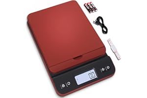 QP Shipping Scale, 86lb/0.1oz Digital Scale for Packages, Postal Scale with Hold/Tare Function, Back-lit LCD Display, Flip-up
