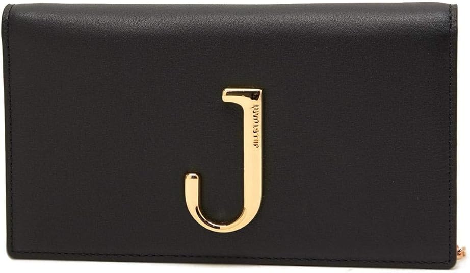 Amazon ジルスチュアート Jillstuart Newyork ブラックレザーjロゴ装飾長財布 One Size Black 並行輸入品 Jillstuart Newyork Acc ジルスチュアート 財布