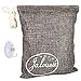 200g Jalousie Air Purifying Activated Bamboo Charcoal Bag Odor Removal for Kitchen Pet Car Closet Basement Prevent Mold Mildew Dehumidify Remove Excess Moisture Hook Included for Hanging (Black)
