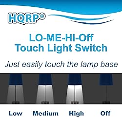 HQRP LO-ME-HI-Off Touch Light Switch Table Lamp