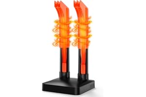 xasla Boot Dryer Shoe Dryer, Glove Dryer with Heat Blower, Silent Electric Boot Warmer with Articulating Ports, Quick Drying for Work Boots, Ski Boots, Sneakers, Hats, Helmets