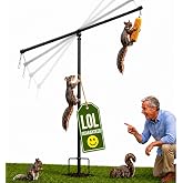 Squirrel Feeder | Patent Pending, Astronaut Design, Corn Cob Holder, Pole Mounted
