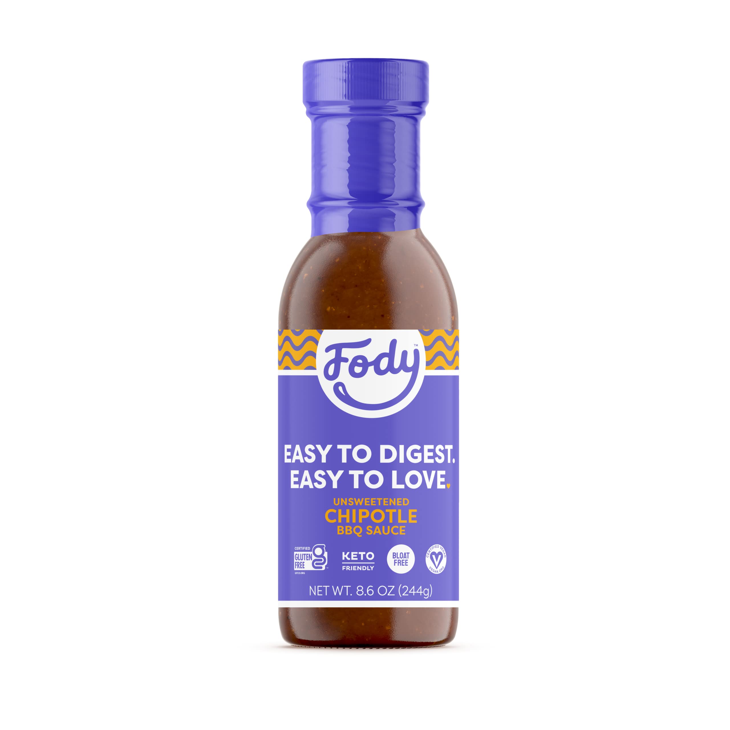 Mua Foods Unsweetened Chipotle BBQ Sauce, Low Fodmap Certified