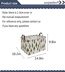 Sanjiaofen Rectangular Canvas Storage