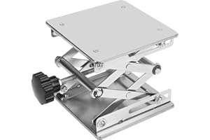 XCD Lab Scissors Jack, Stainless Steel 6 x 6 inch/150 x 150 mm Laboratory Support Jack Platform Lab Lift Stand Table, Expanda