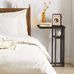 IBUYKE C Shaped End Table, Sofa Side Table, Small