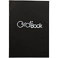 Clairefontaine - Ref 975801C - GRAF Book 360 Raw Binding Book (100 Sheets) - A5 in Size, 100gsm Paper, Acid Free, pH Neutral, Portrait Orientation - Black Cover
