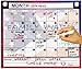 Sellavie Reusable Planner Dry Erase Monthly Magnetic Whiteboard Calendar, Hangs on Refrigerator with Strong Magnets, or Wall Mounted, American Flag Design, Dry Erase Marker, BONUS Magnetic Memo Pad