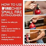 Firechief 1kg Multi Purpose ABC Fire Extinguisher with Bracket view 8