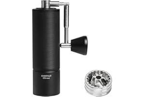 TIMEMORE Manual Coffee Grinder Chestnut C3S Max Pro Capacity 30g with CNC Stainless Steel Conical Burr, Internal Adjustable S