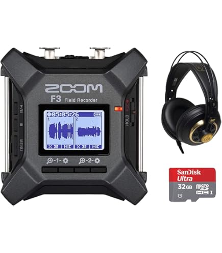 Amazon.com: Zoom F3 2-Input / 2-Track Portable Field Recorder with
