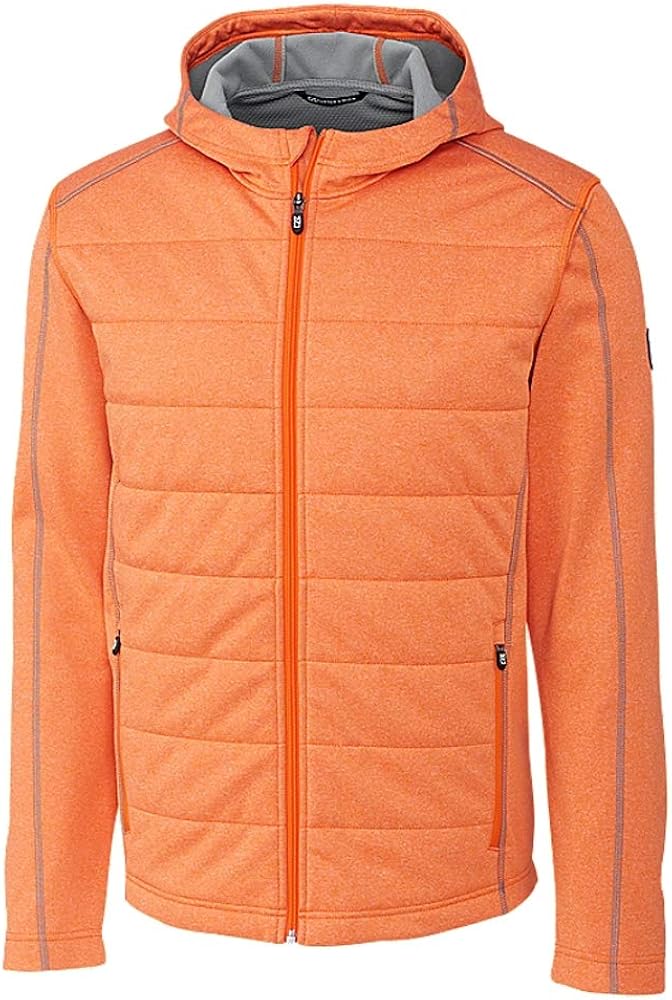 Cutter & Buck Men's Insulated and Quilted Altitude Full Zip Hooded