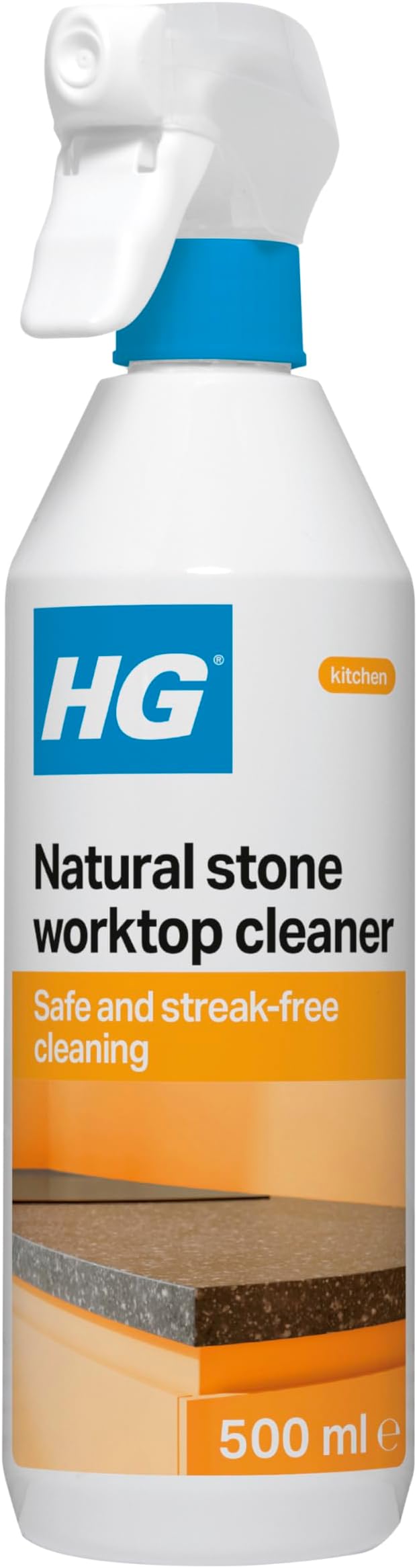 HG Natural Stone Worktop Cleaner 500ml Daily Kitchen Spray