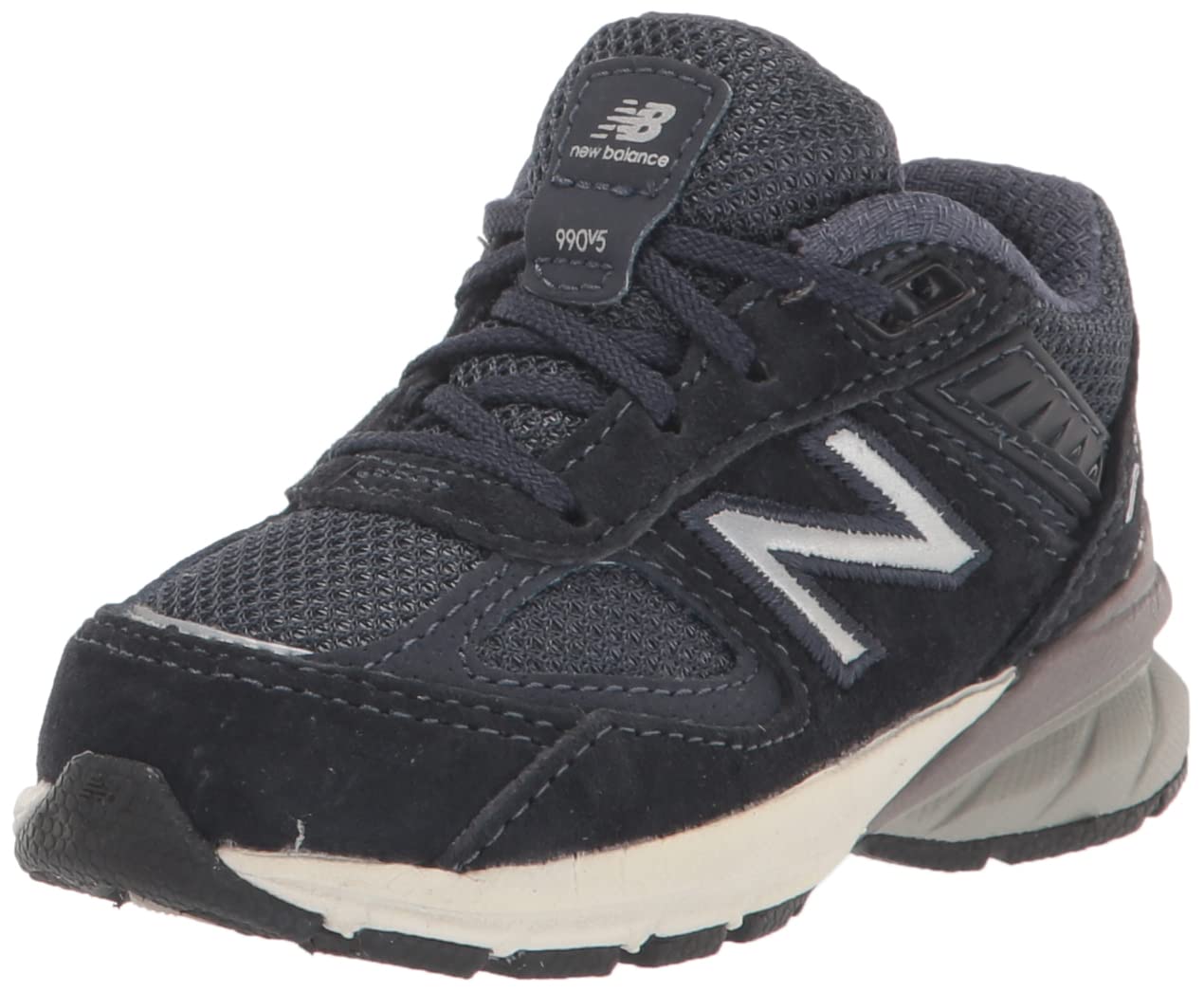 New Balance Kid's 990 V5 Lace-up Sneaker, Navy/Navy, 2 X-Wide Infant Image New Balance Kid's 990 V5 Lace-up Sneaker, Navy/Navy, 2 X-Wide Infant Image