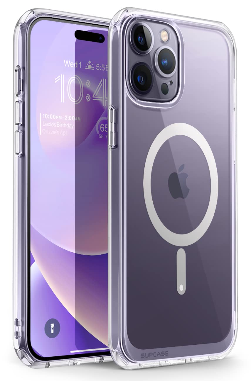 SUPCASE for iPhone 14 Pro Case (Unicorn Beetle Mag), [Compatible with MagSafe] [Military-Grade Protection] Protective Slim Clear Magnetic Shockproof Phone Case for iPhone 14 Pro, Clear