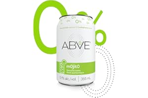 Above Non-Alcoholic Mojito Cocktail, 355ml (Pack of 24) Award Winning| | Ready-to-Drink Zero Proof Cocktail| Gluten Free| Veg