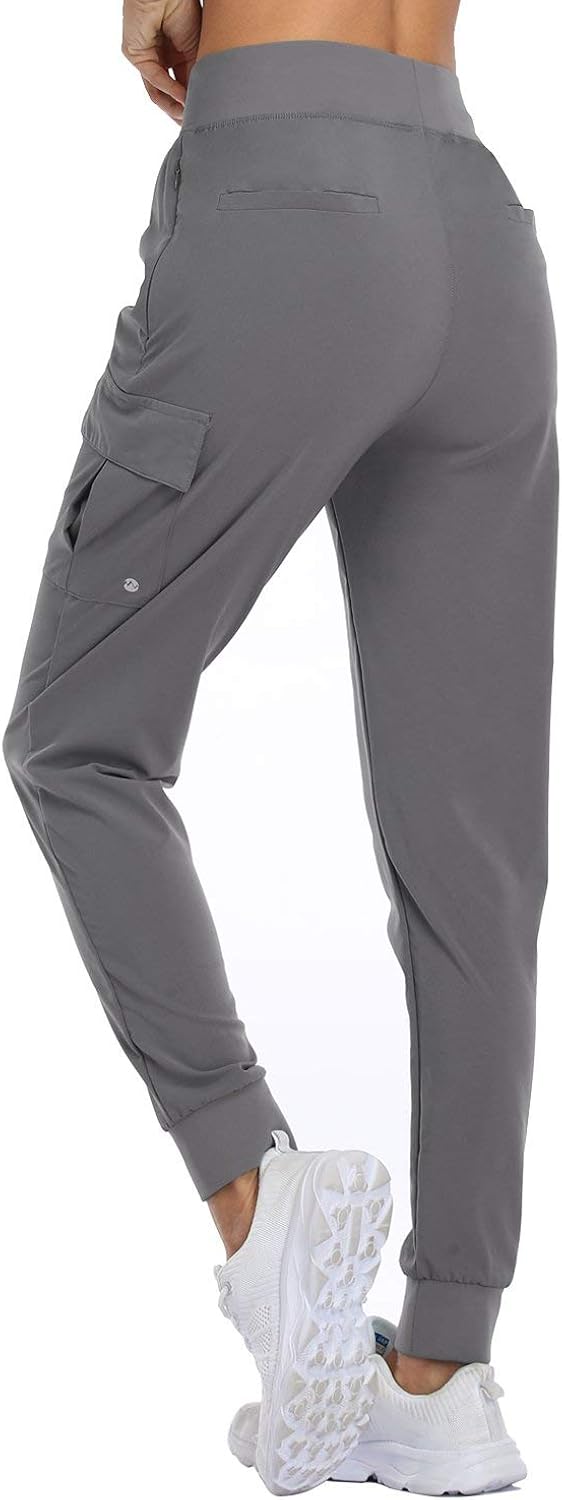 Willit Women's Lounge Joggers Cargo Hiking Pants Quick Dry Athletic Workout Pants Clothes Drawstring Pockets: Sports & Outdoors
