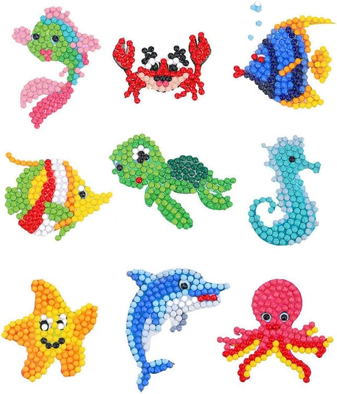 Amazon.com: Children's Diamond Painting Sticker kit, Digital kit DIY