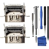 iParto 2 Pack Replacement HDMI Port for Xbox One S Console Display Socket Interface Jack Connector Repair Kit