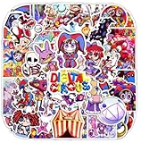 50Pcs Anime Stationery Stickers The Amazing Digital