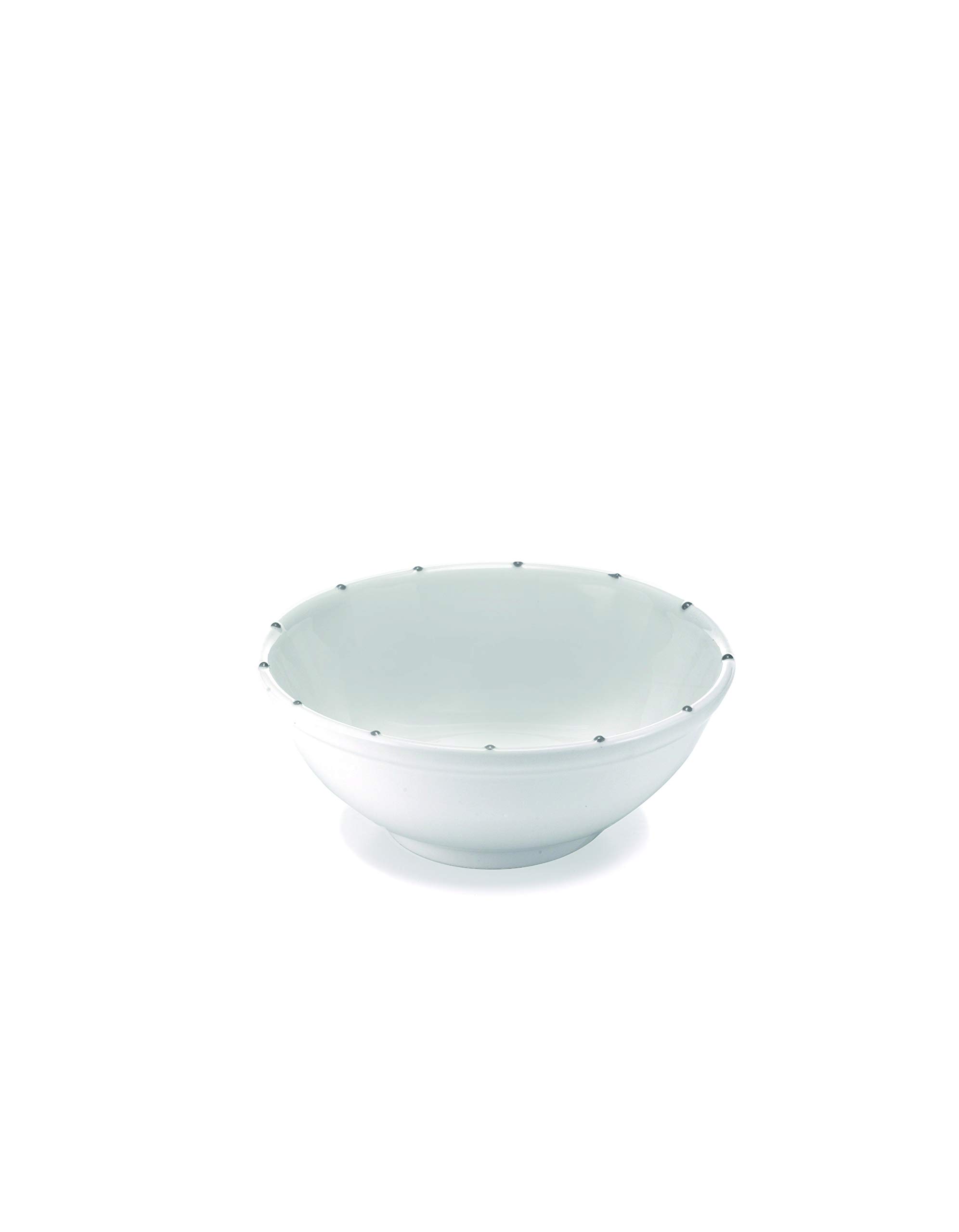 Zafferano Striche - Porcelain Salad Bowl, Diameter 210 mm, Colour Pois Beige, Dishwasher-Safe up to 60° - Set 2 Pieces