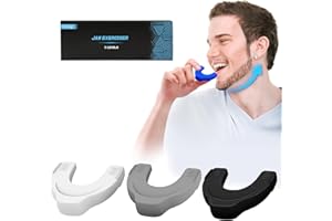 CJing Jaw Exerciser for Men & Women –Jaw Exerciser –3 Resistance Levels Silicone Facial Exerciser – Powerful Jaw Trainer for Beginner, Intermediate & Advanced Users