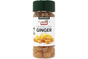 Badia Organic Crystallized Ginger, 10 oz - Sweet & Spicy, Perfect for Baked Goods, Desserts, Sauces and Teas