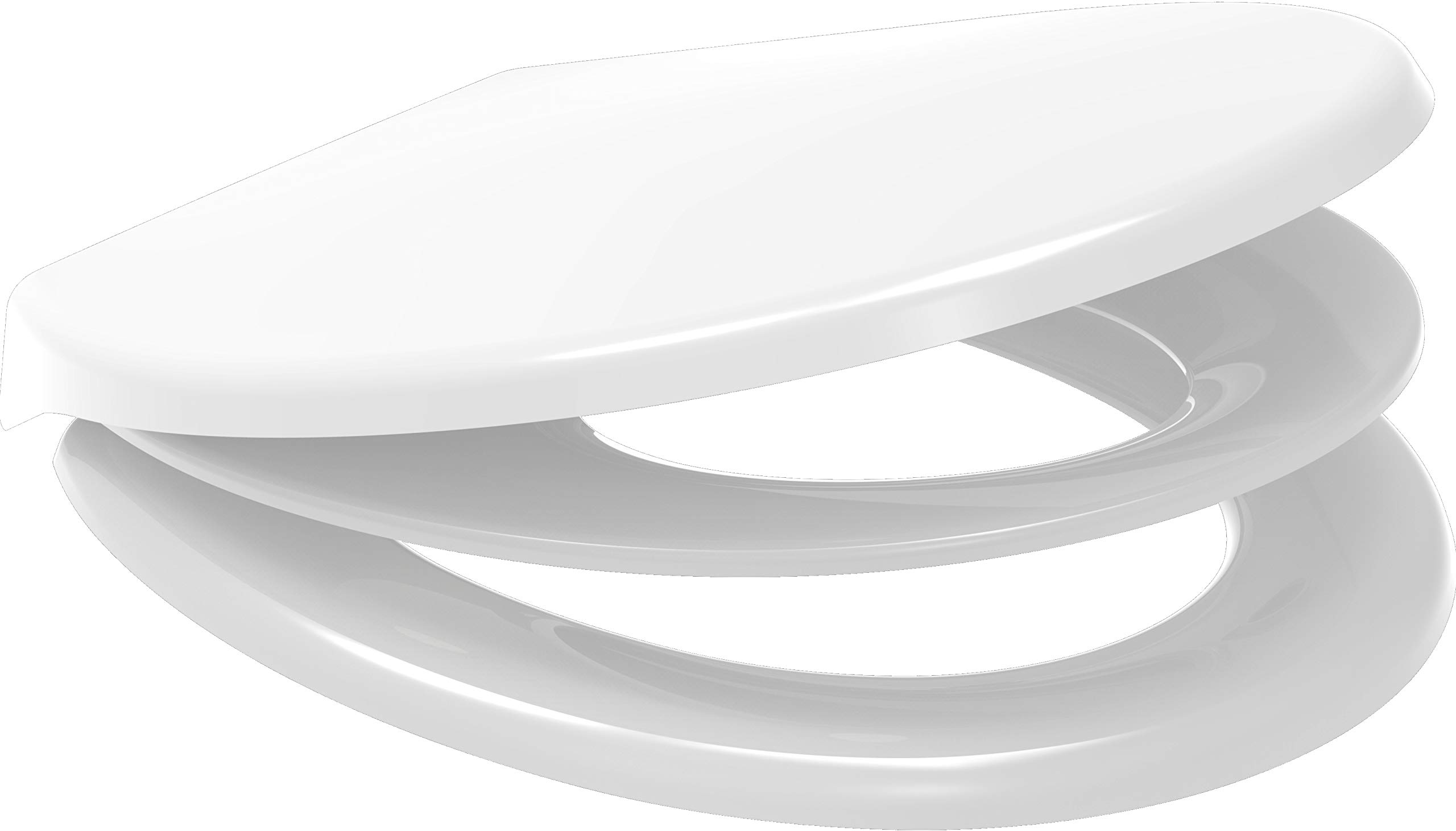 Parent and Child Potty Training Multi Toilet Seat Soft Close Quick Release Top or Bottom Fix (White)