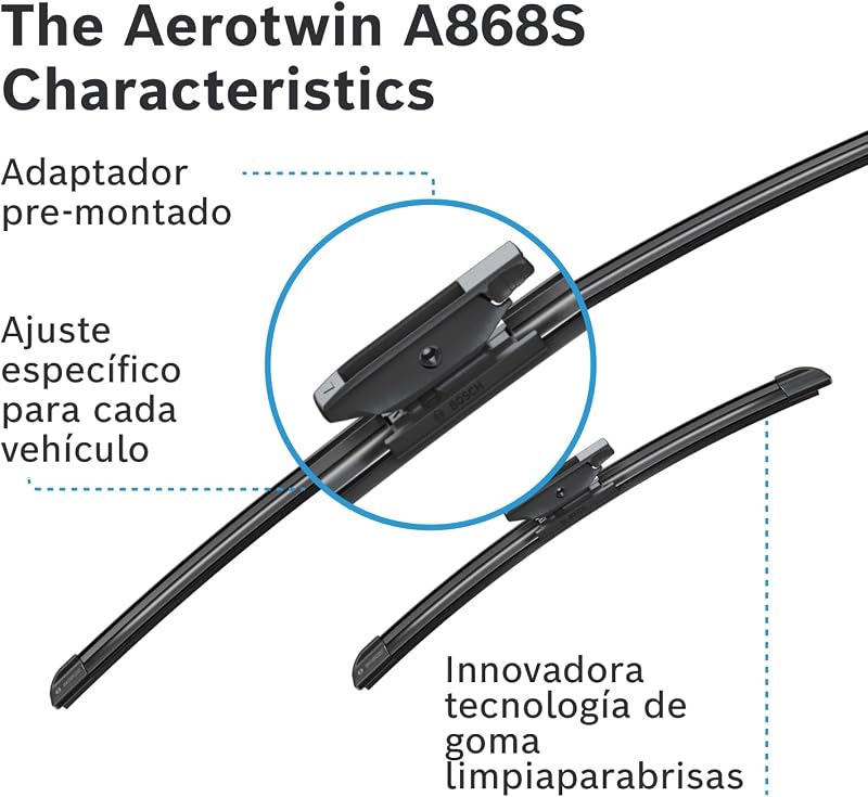 Bosch Aerotwin eA 868 S limpa pára-brisas dianteiro 650 mm / 340 mm