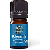Aromatics International Premium Organic Balsam Fir Essential Oil 5ml | 100% Pure Essential Oil for Diffusion, Aromatherapy & Wellness Use