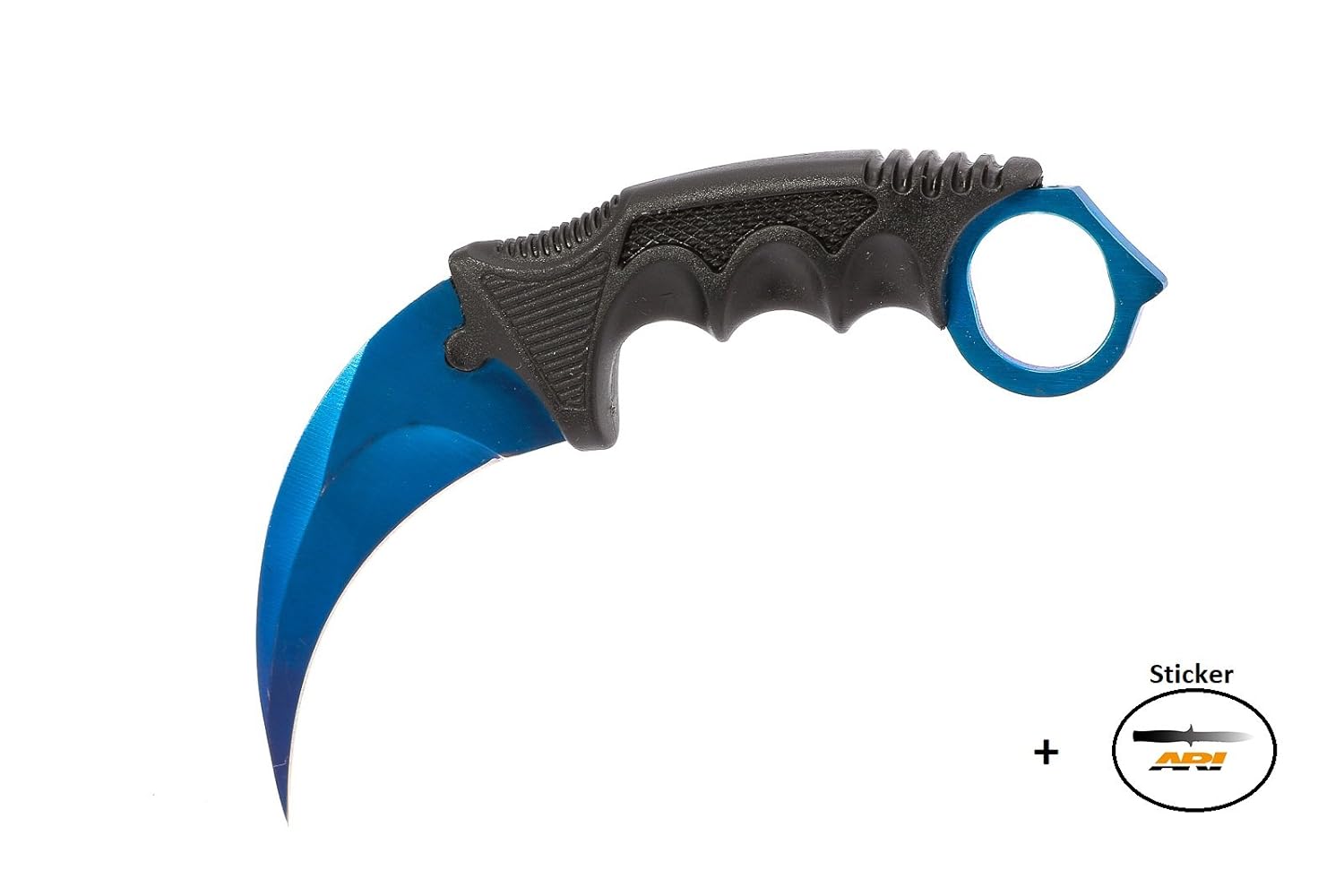 CSGO Karambit Blue Steel Real Knife Skin Scharf CounterStrike
