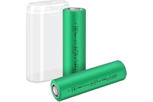 TOPUSSE 3.7 Volt Lithium Ion Rechargeable Battery Flat Top 3.7V Battery 2500mAh 30A Battery for Flashlight