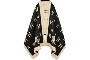 EXTREE Scarfs for Women Pashmina Silky Shawl Wrap for Evening Dressing Blanket Open Front Poncho Cape