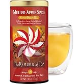 The Republic of Tea Mulled Apple Spice Herbal Tea, Caffeine-Free, 36 Count | Caffeine free. Herbal tea with notes of crisp apple, cinnamon, orange peel, clove and allspice.