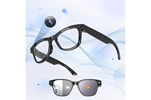 Uceento AI Smart Glasses with Chat & GPT 1080P HD Camera – Video Recording Glasses with Audio, Bluetooth Sunglasses with Camera for Men, Hands-Free Music&Calls, Outdoor Sports Travel