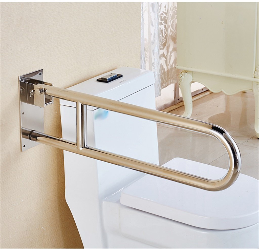 落とし崩壊 61cm バスルームアクセサリー シャワーアームレスト 安全性折り畳み式ステンレススチール製ノンスリップ身障者用高齢者障害者用手すり用 手すり セキュリティーバー B078sl7t7x トイレ用手すり 爆買い