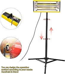 2000W Infrared Curing Lamp with Timer & Stand