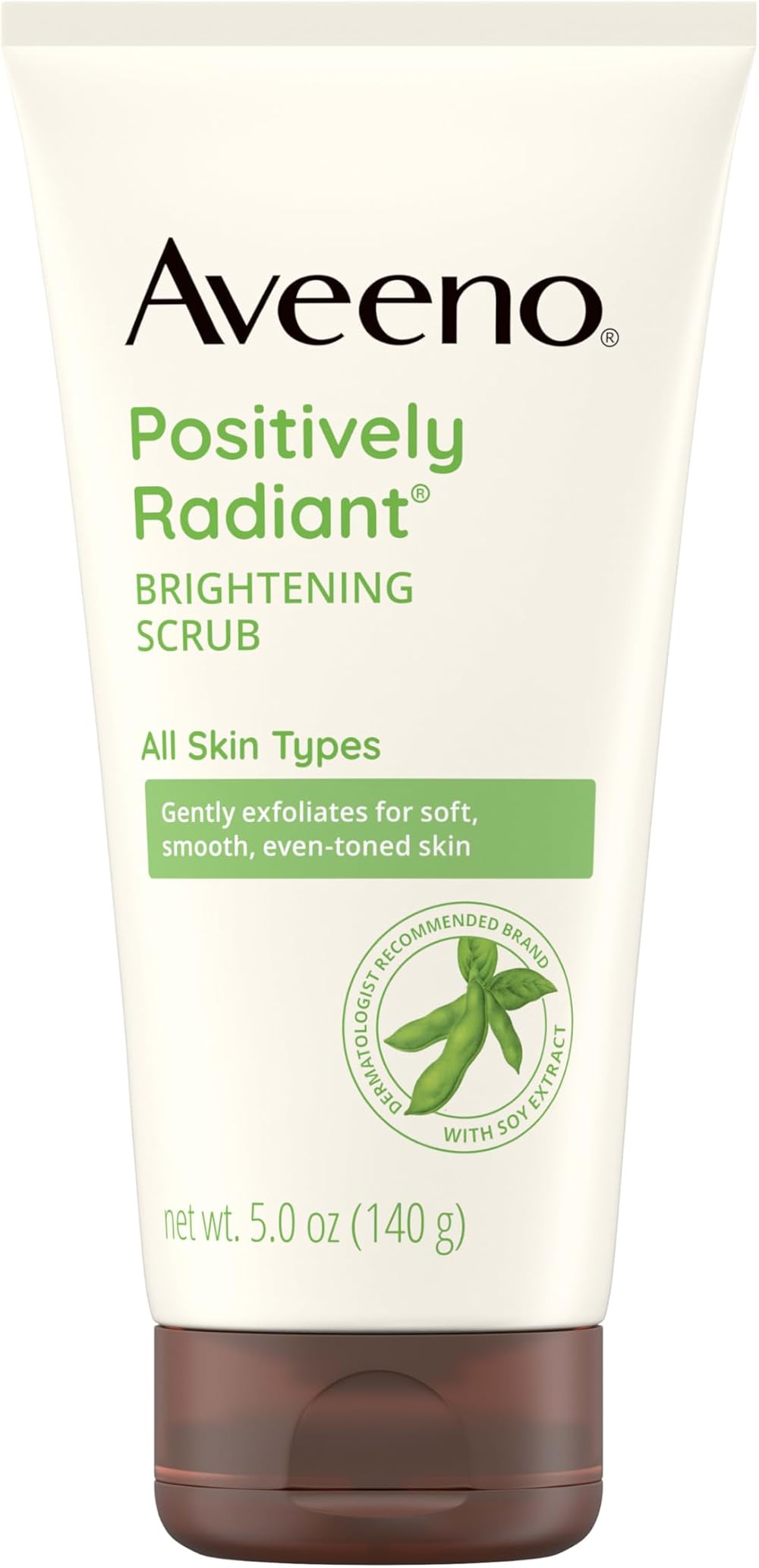 Aveeno Skin Brightening Daily Scrub 5 oz - Exfoliate Tone Improve Radiance