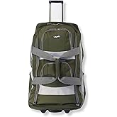 Olympia U.S.A. 33 inch Jumbo Size 8 Pockets Wheeled Rolling Duffel Bag Water Resistant Luggage Lightweight Travel Suitcase with Retractable Handle